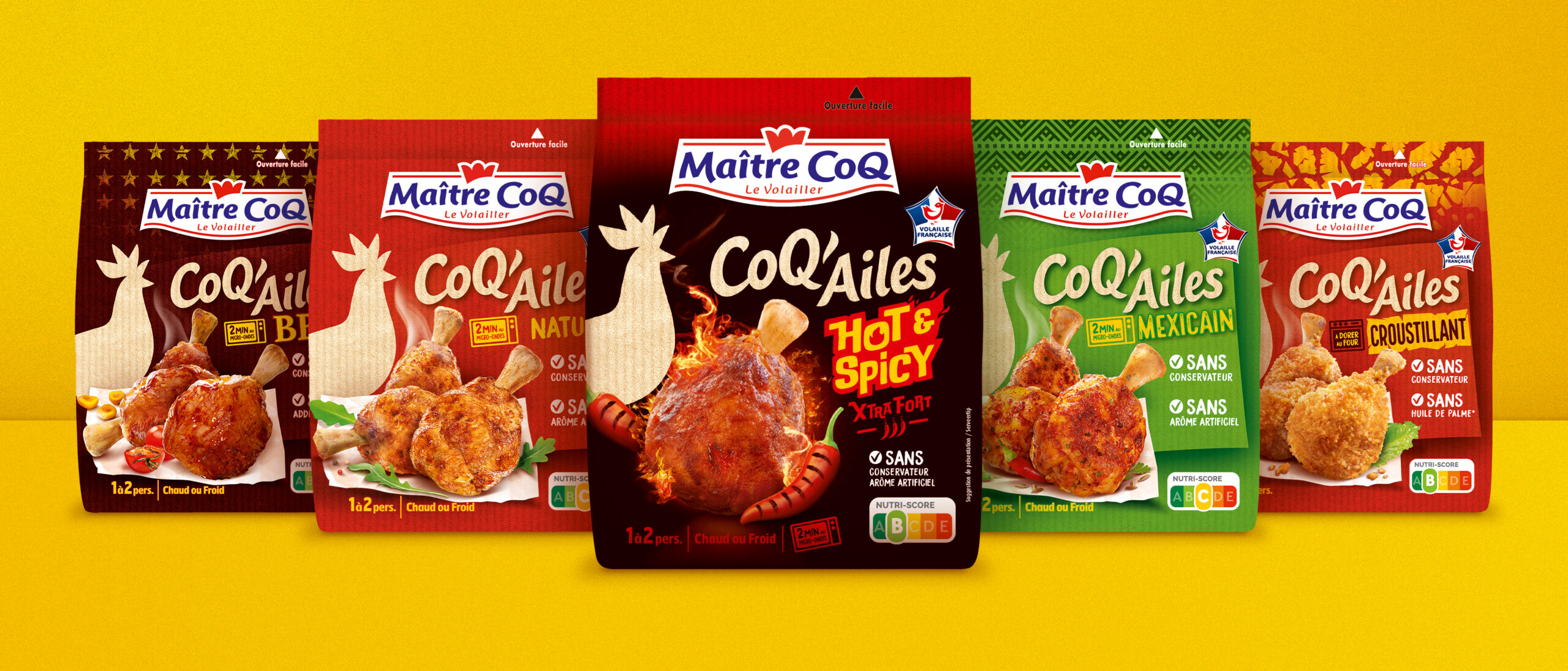 Facings de toute la gamme des CoQ'Ailes