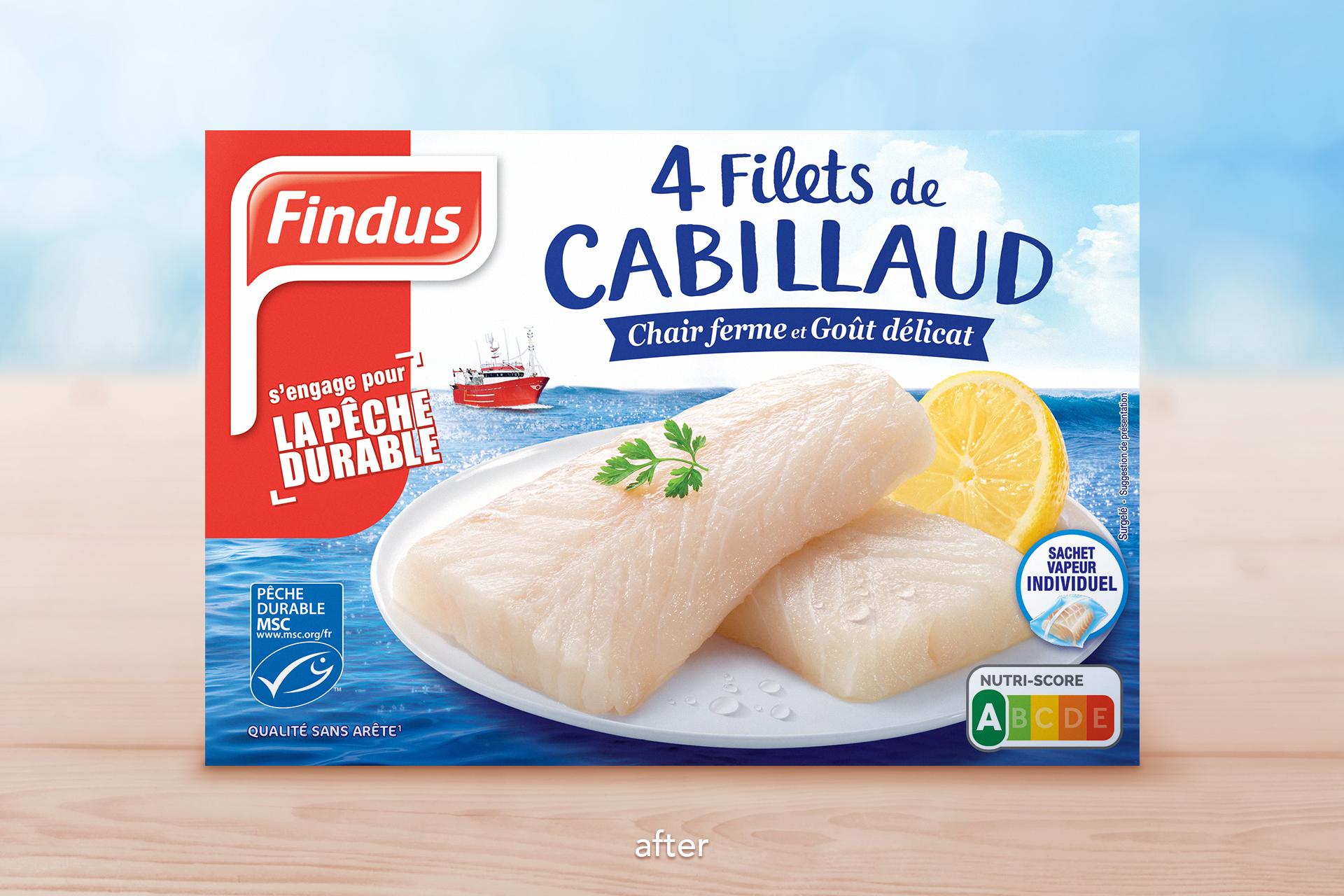 Image de design after du design 4 Filets de Cabillaud Findus