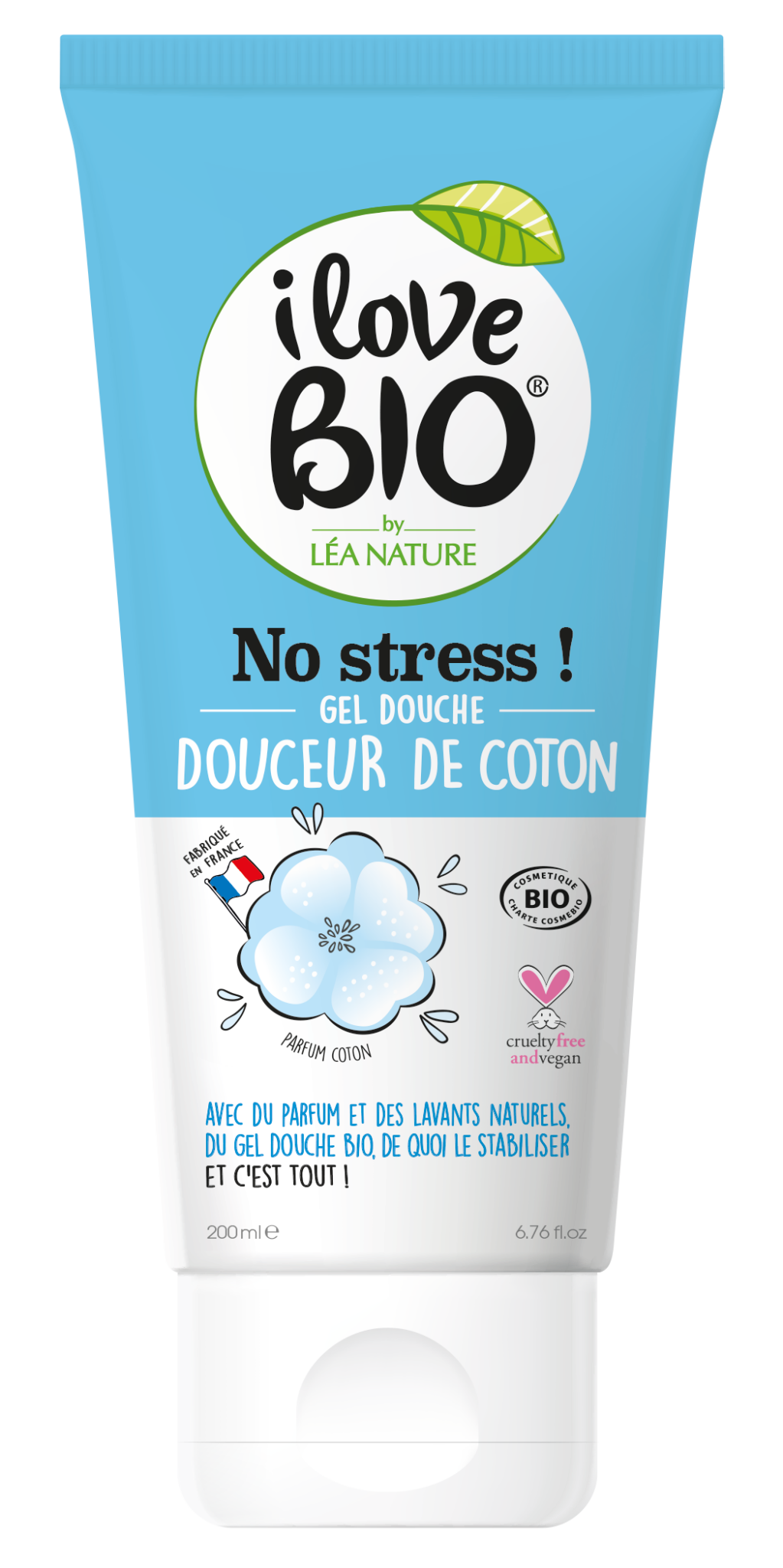 Pack du Gel Douche I Love Bio No Stress - Douceur de Coton
