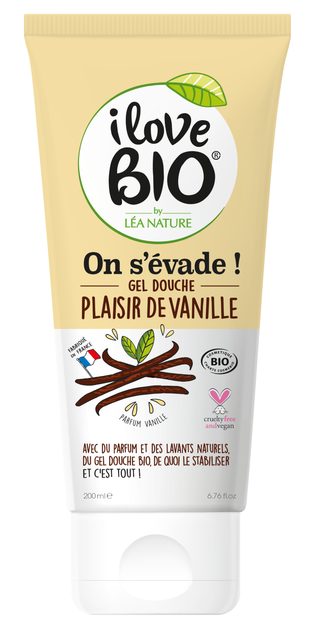 Pack du Gel Douche I Love Bio On s'évade - Plaisir de Vanille