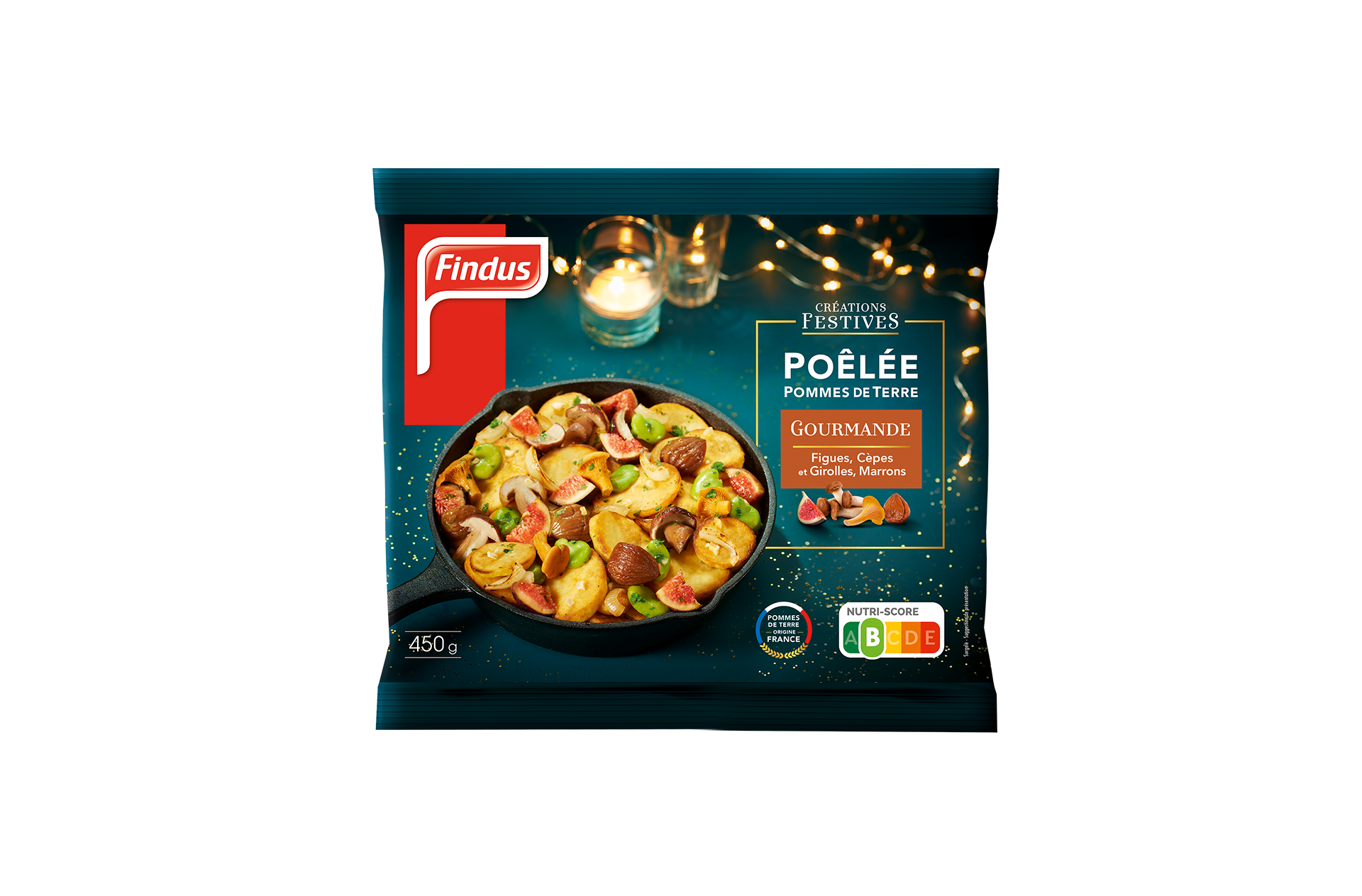 Facing du pack poêlée de pommes de terre gourmande