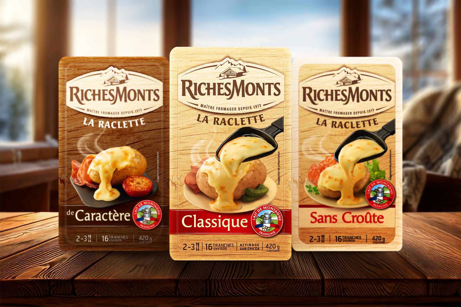 Image d'illustration des packs solo de raclette Richesmonts
