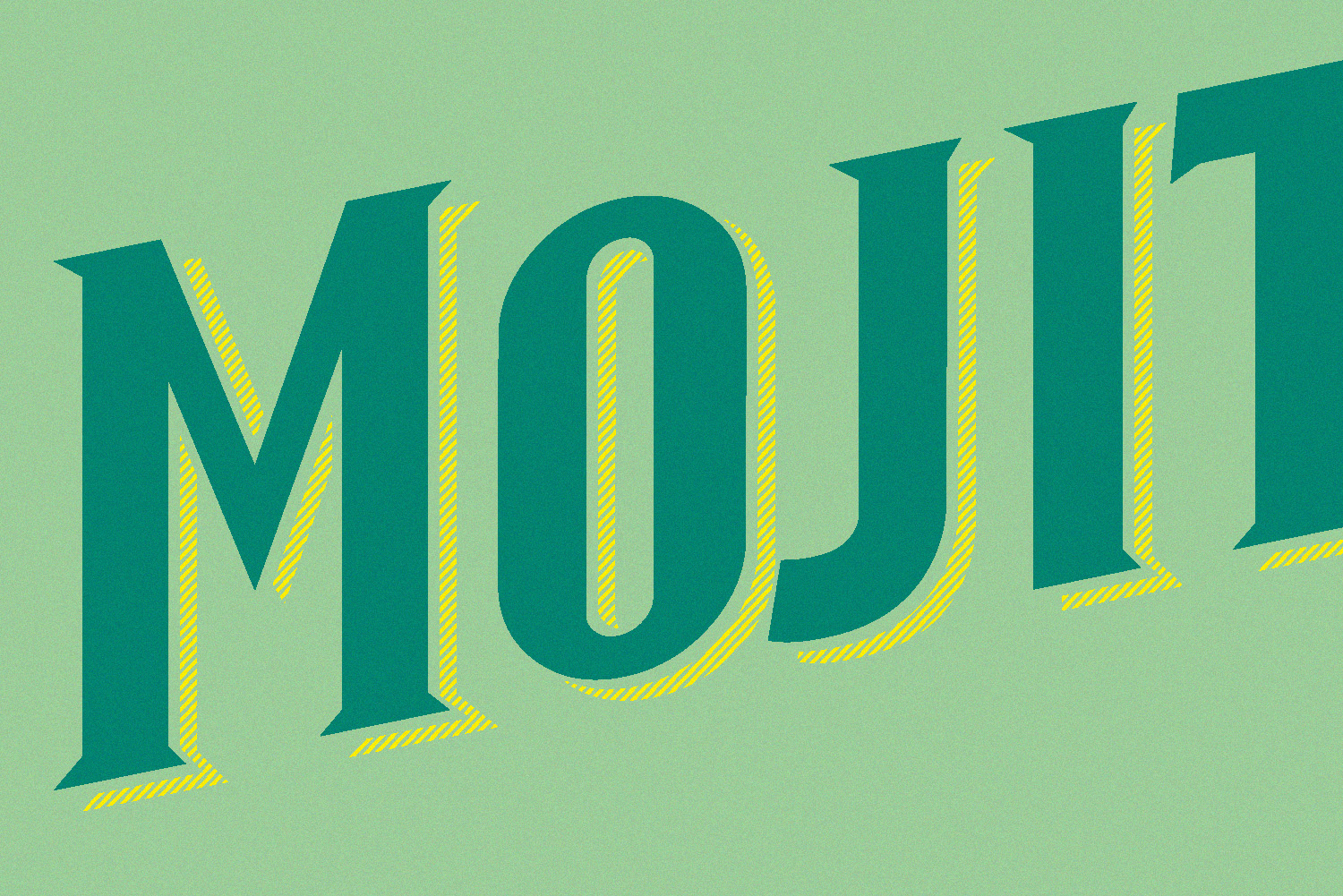 Détail des éléments visuels du soda cocktail Mojito sans alcool du groupe Casino