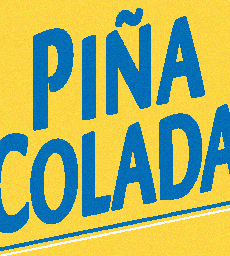 Détail des éléments visuels du soda cocktail Pina Colada sans alcool du groupe Casino